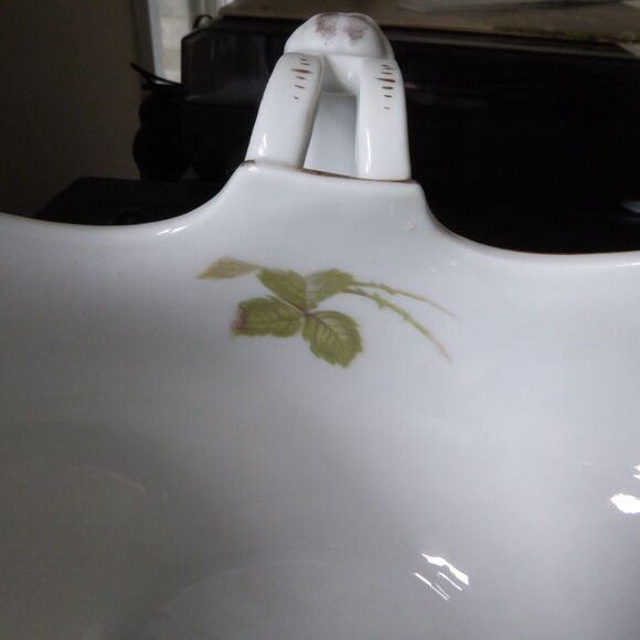 VTG Circa 1920s Rosenthal Empire Gravy Bowl W/ Woman Face Handles & Underplate - Picture 7 of 16